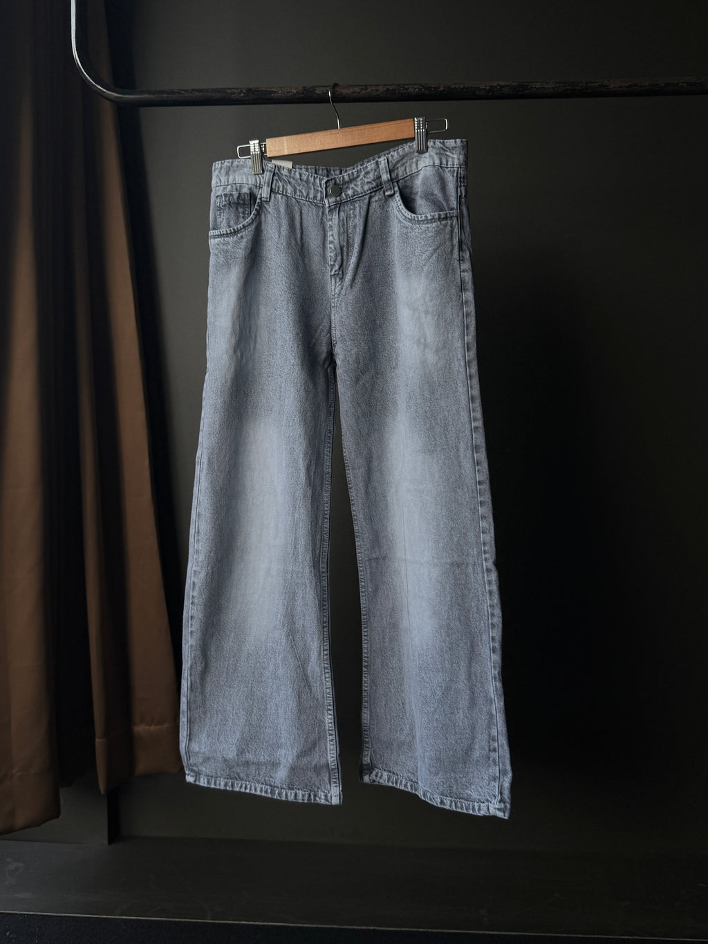 Smoke Grey Denim                                 WideLeg Baggy Jn5/3