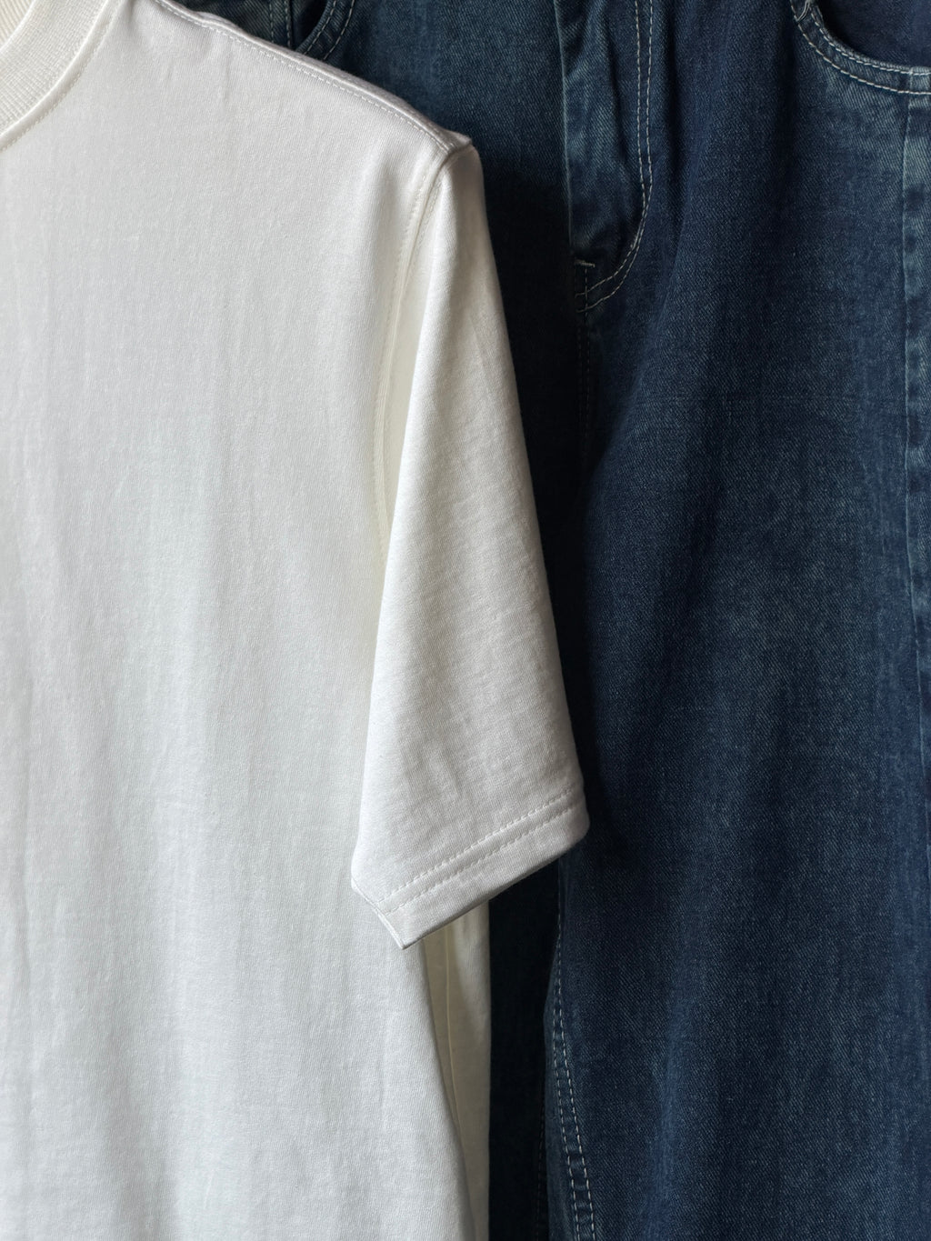 Raw Ivory Streetwear Combo FiveSleeve Tee & barrel Fit Baggy