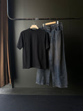Black Forge Streetwear Combo FiveSleeve Tee & barrel baggy