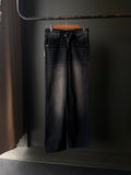 Black Sector Whisker Shaded                  Denim WideLeg Baggy Jn8/2