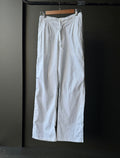 Arctic White Linen Baggy Pants