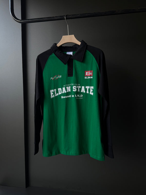 ELDAN Collar Full-Sleeve Shirt — Contrast Sleeve Design