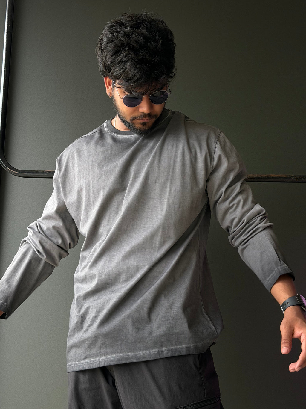 KHART ACID WASH Full-Sleeve Tee