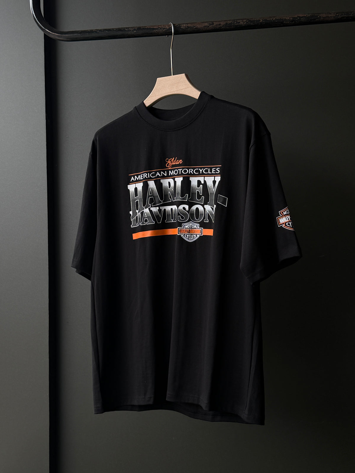 Harley Davidson Front Print Fivesleeve Tshirt