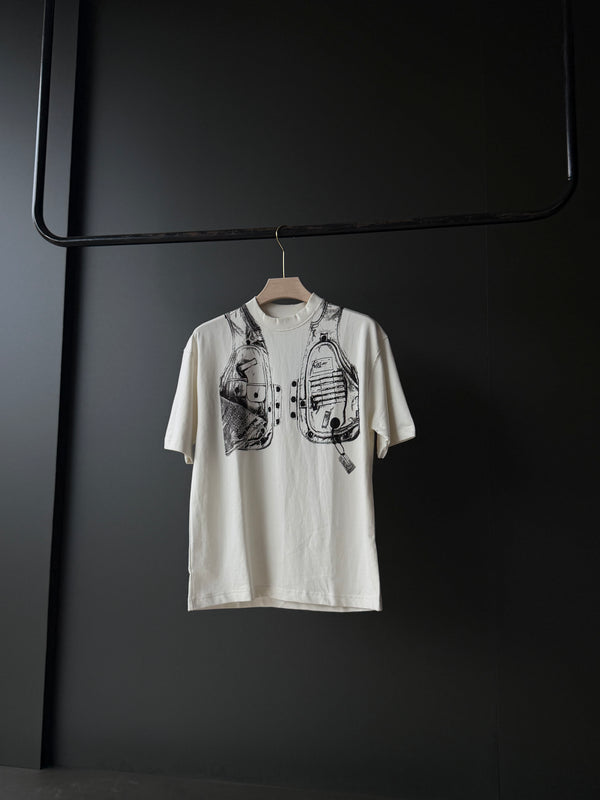 DopeWhitePrinted Five-Sleeves | Oversized Printed Streetwear