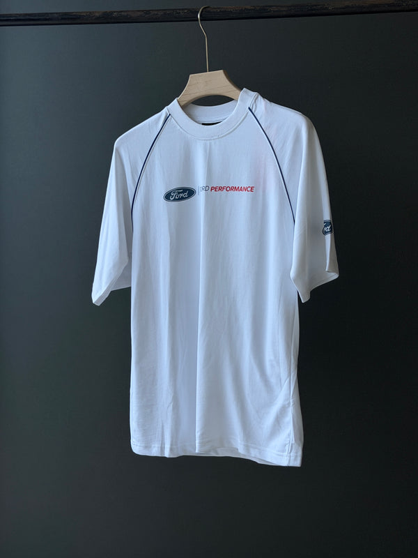 FORD Oversized Five-Sleeve Tee — Clean White, Pure Street Energy