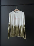 FORMULA-1 Olive Dip Oversized Five-Sleeve Tee