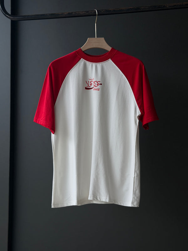 COKE x FadOn Oversized Five-Sleeve Tee — Signature White & Red Edition