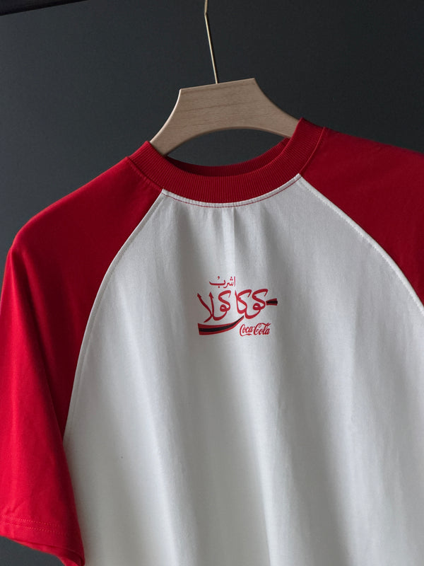 COKE x FadOn Oversized Five-Sleeve Tee — Signature White & Red Edition