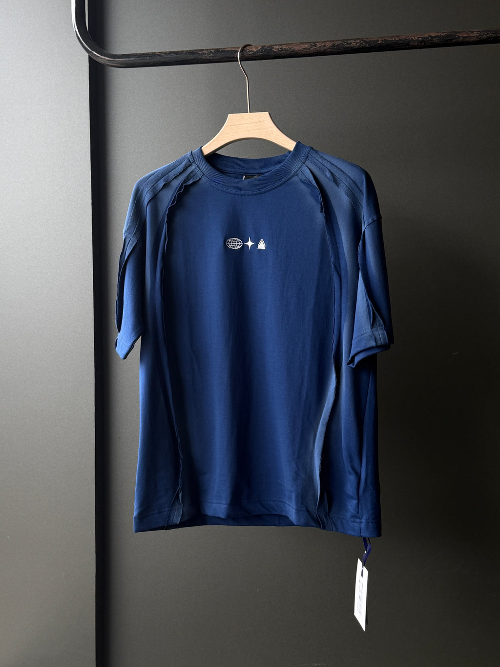 Apex Seam Royal Navy Blue Fivesleeve Tshirt