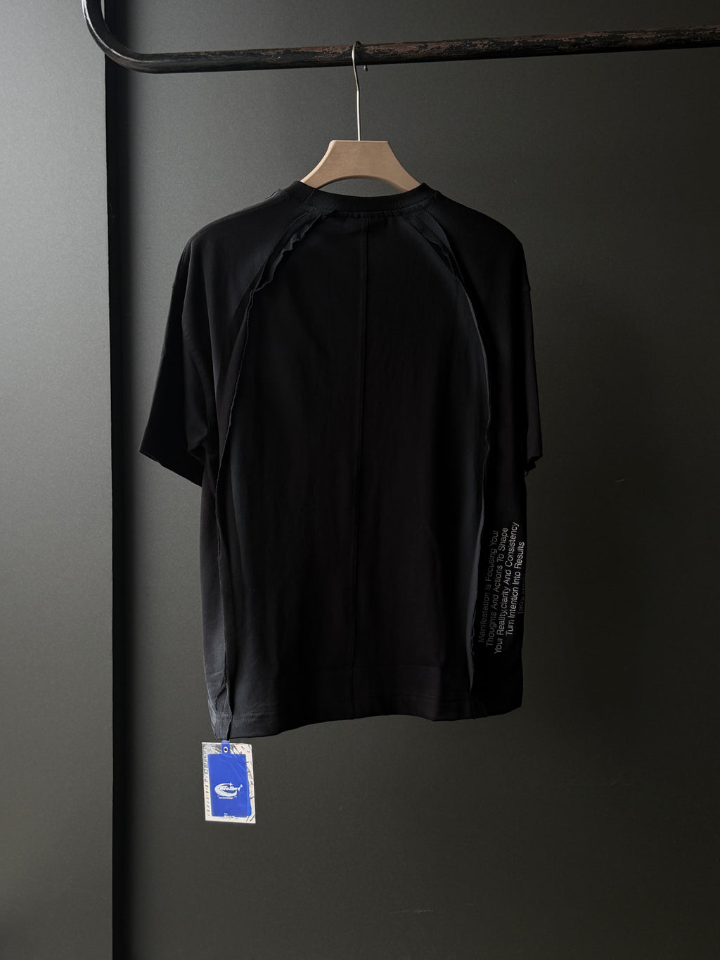 Apex Seam Midnight Black Fivesleeve Tshirt