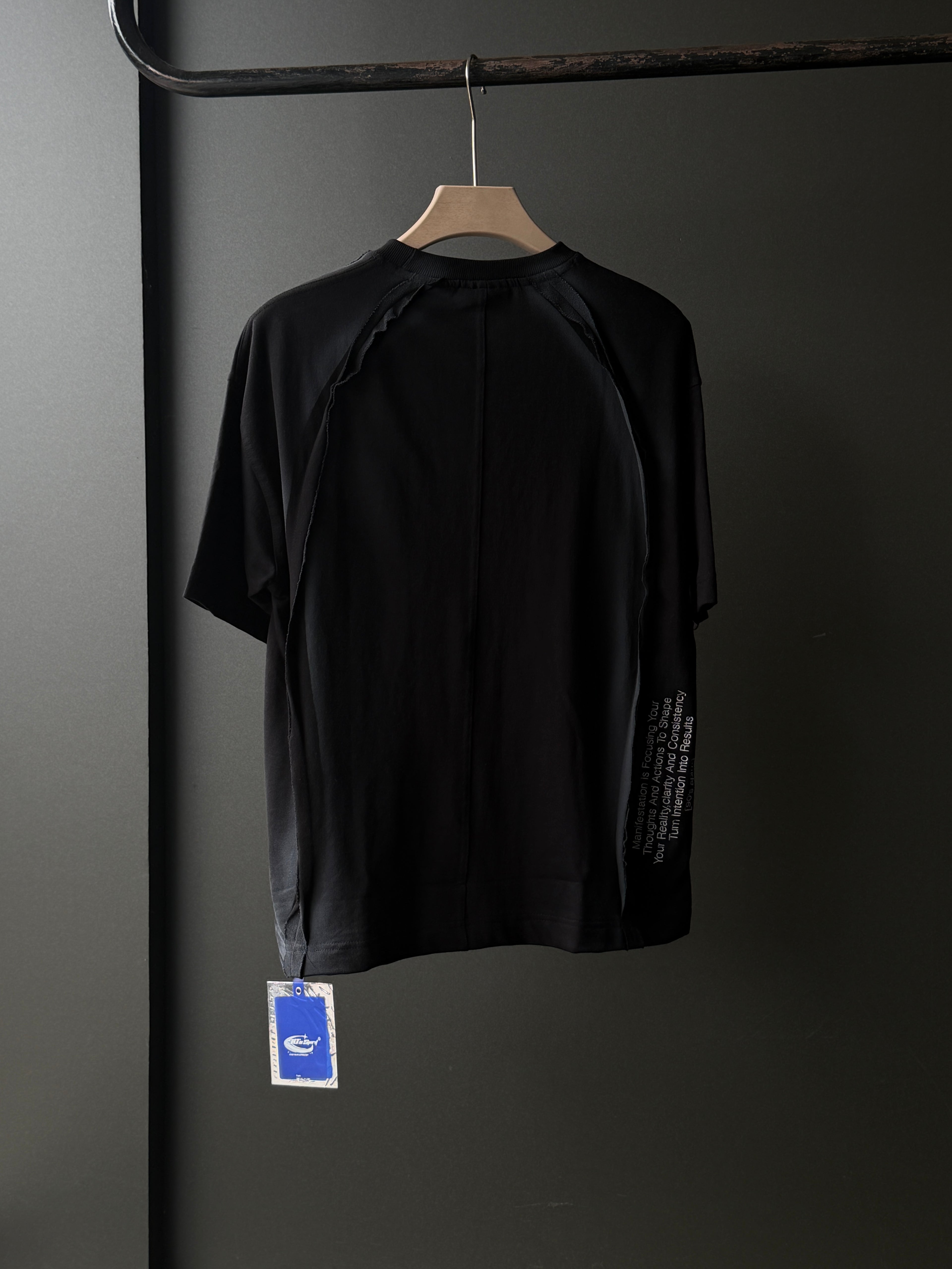 Apex Seam Midnight Black Fivesleeve Tshirt