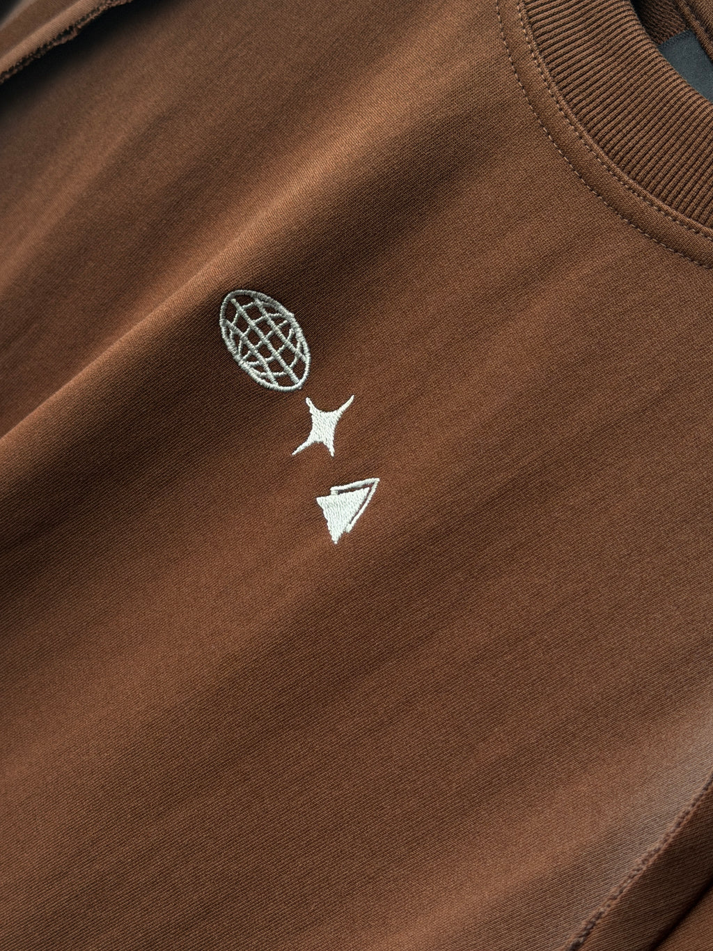 Apex Seam Mocha Brown Fivesleeve Tshirt