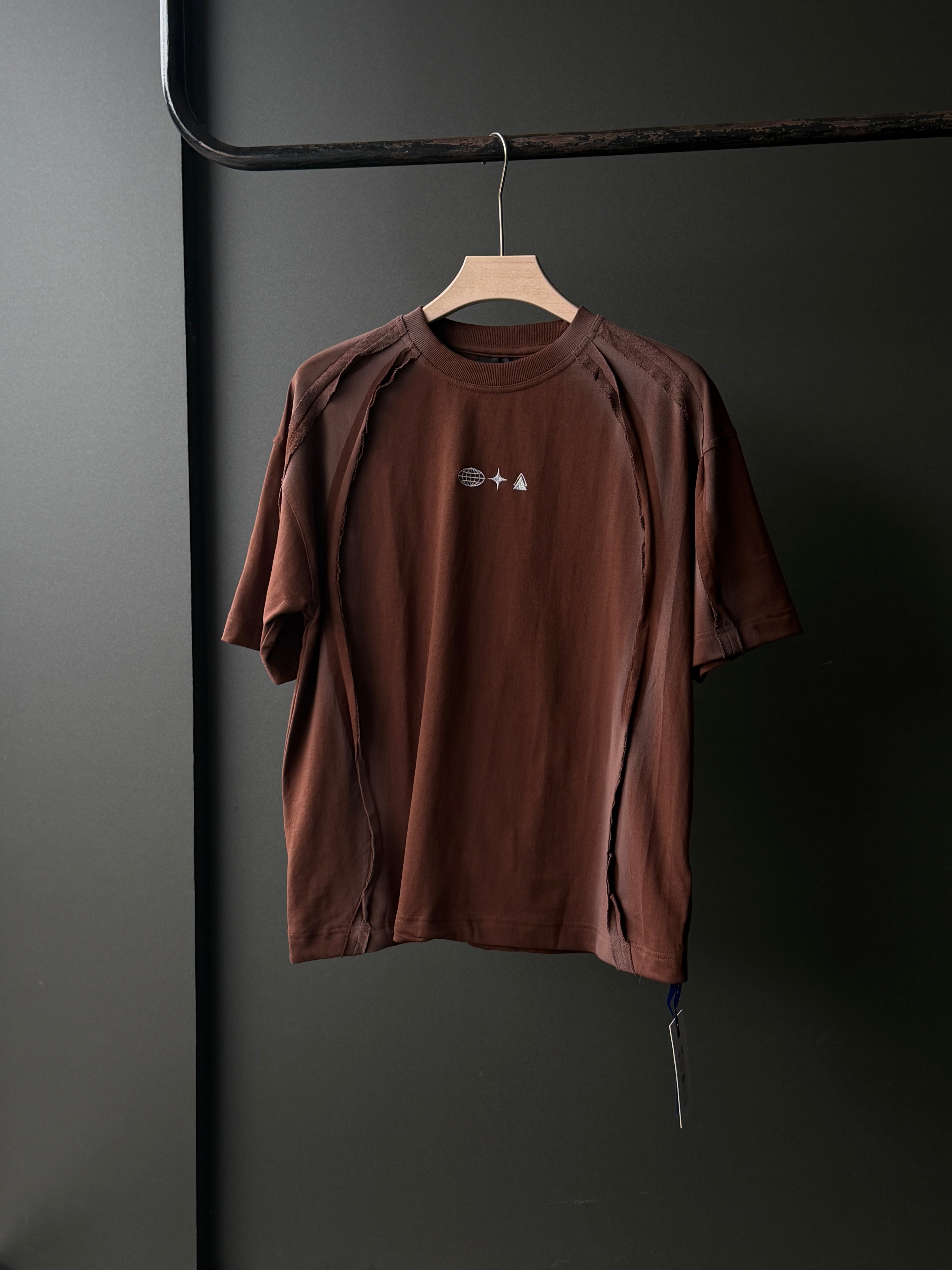Apex Seam Mocha Brown Fivesleeve Tshirt