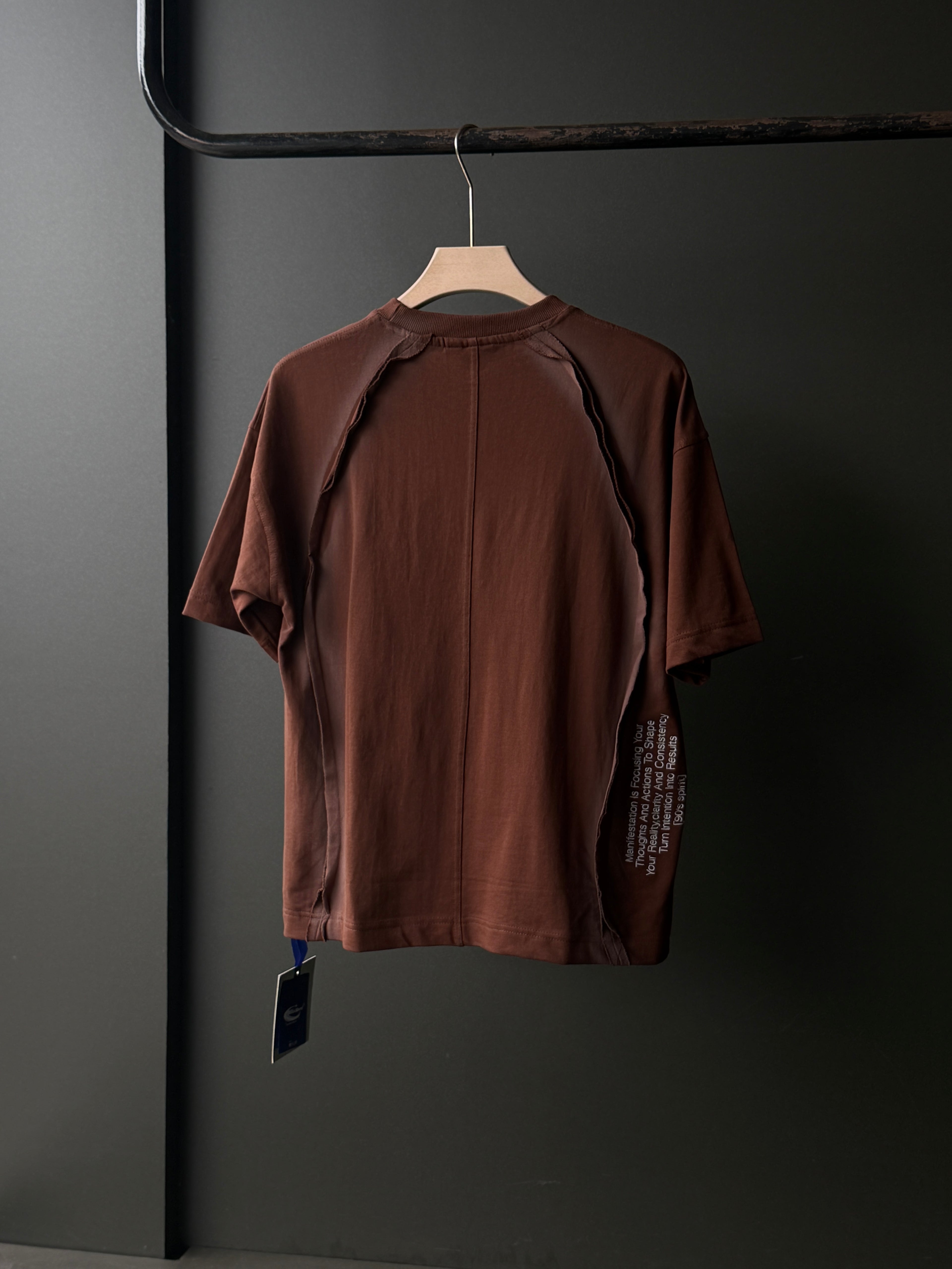 Apex Seam Mocha Brown Fivesleeve Tshirt