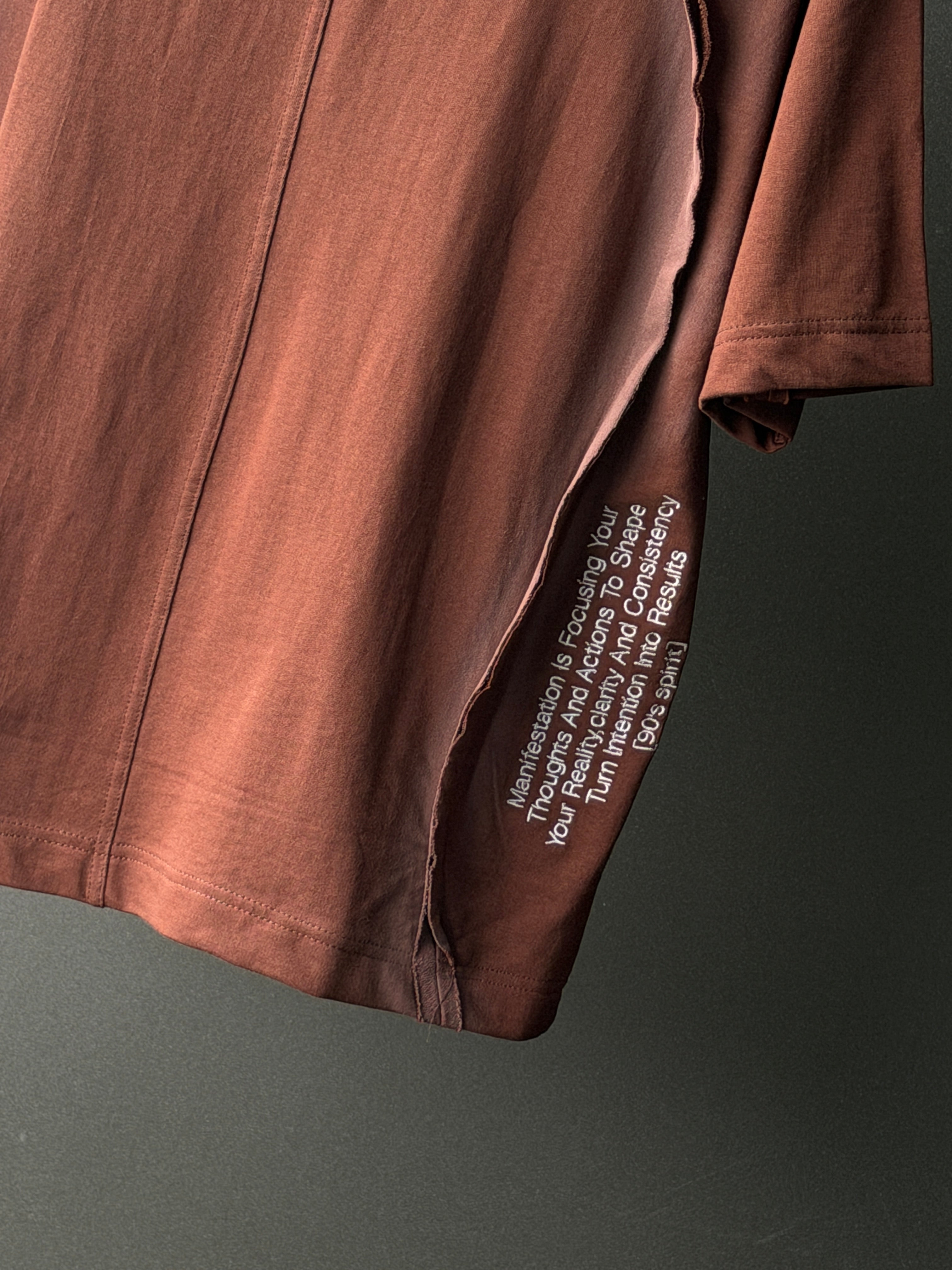 Apex Seam Mocha Brown Fivesleeve Tshirt