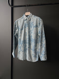 Azure Meadow Floralprint Denim Fullsleeve Shirt