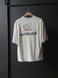 Balenciaga Signature Ivory White Fivesleeve Tshirt