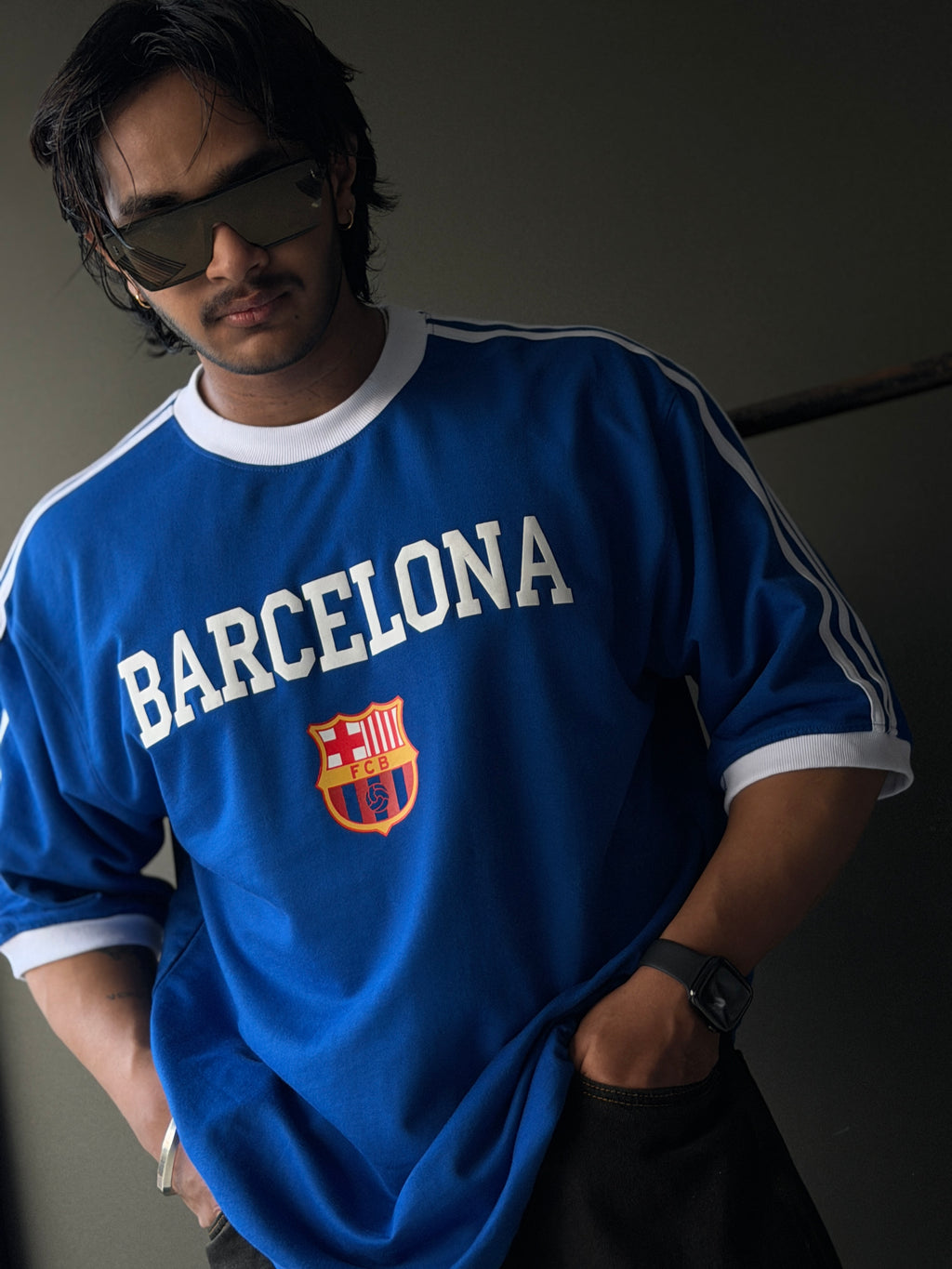 Barcelona&RealMadrid Oversized Fivesleeve Tshirt