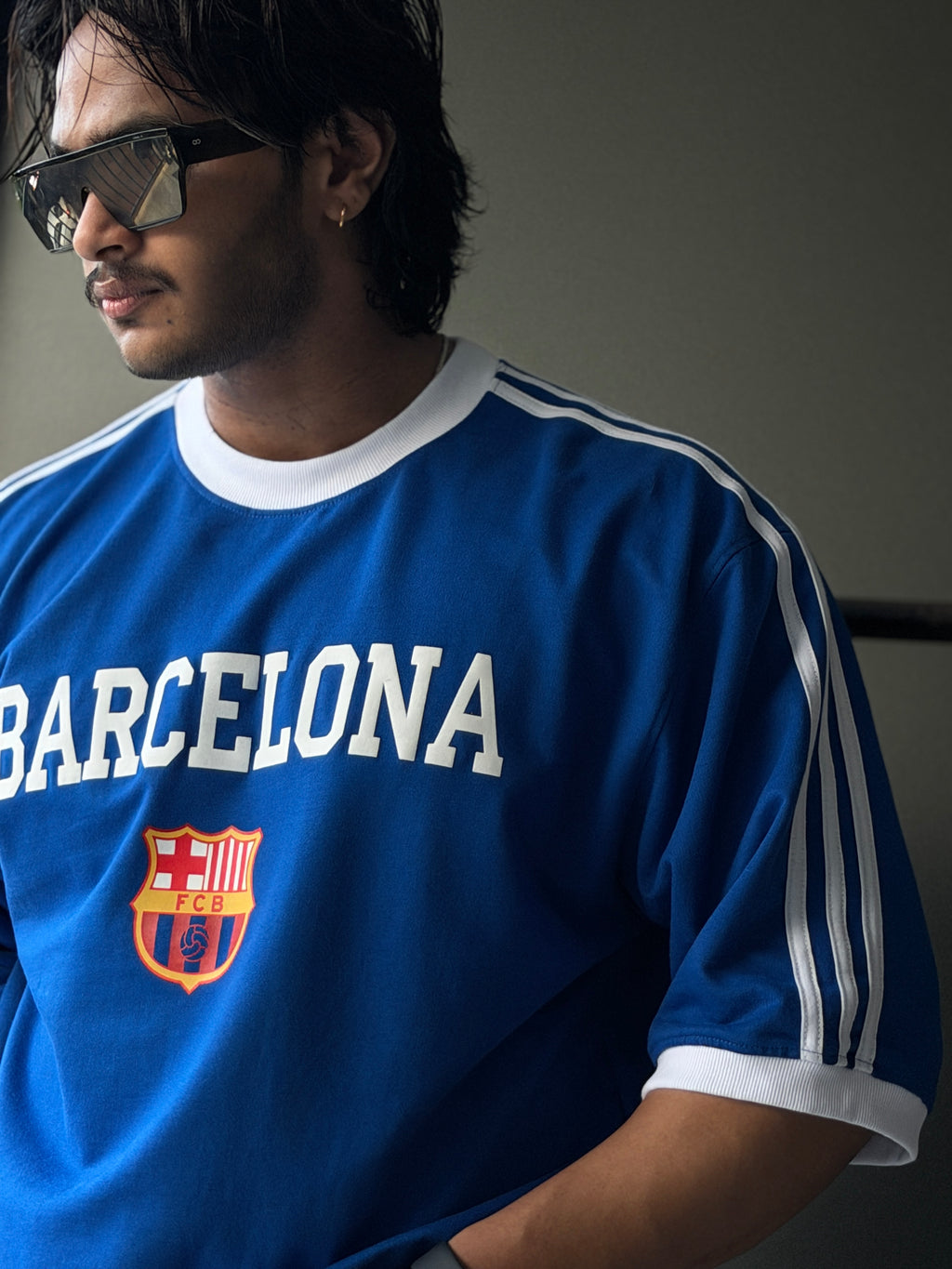 Barcelona&RealMadrid Oversized Fivesleeve Tshirt