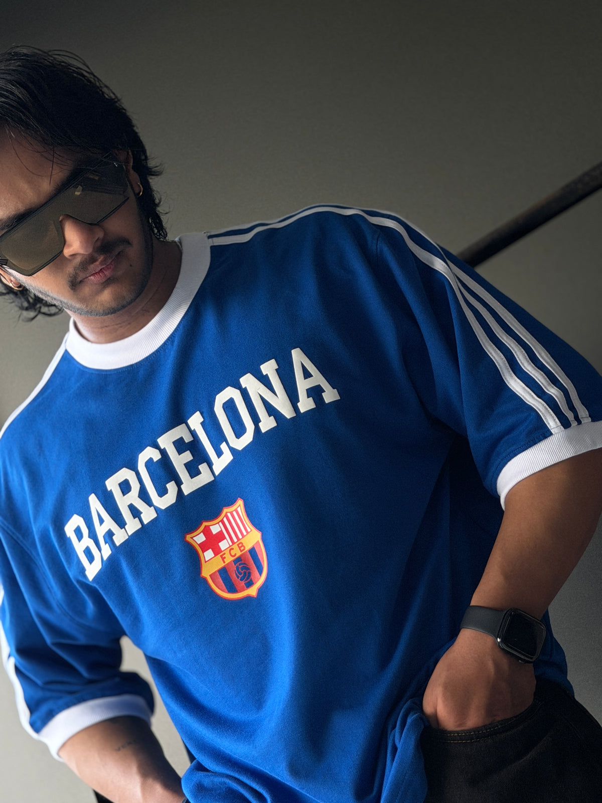 Barcelona&RealMadrid Oversized Fivesleeve Tshirt