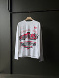 Chrome Fullsleeve FrontPrint White Tshirt