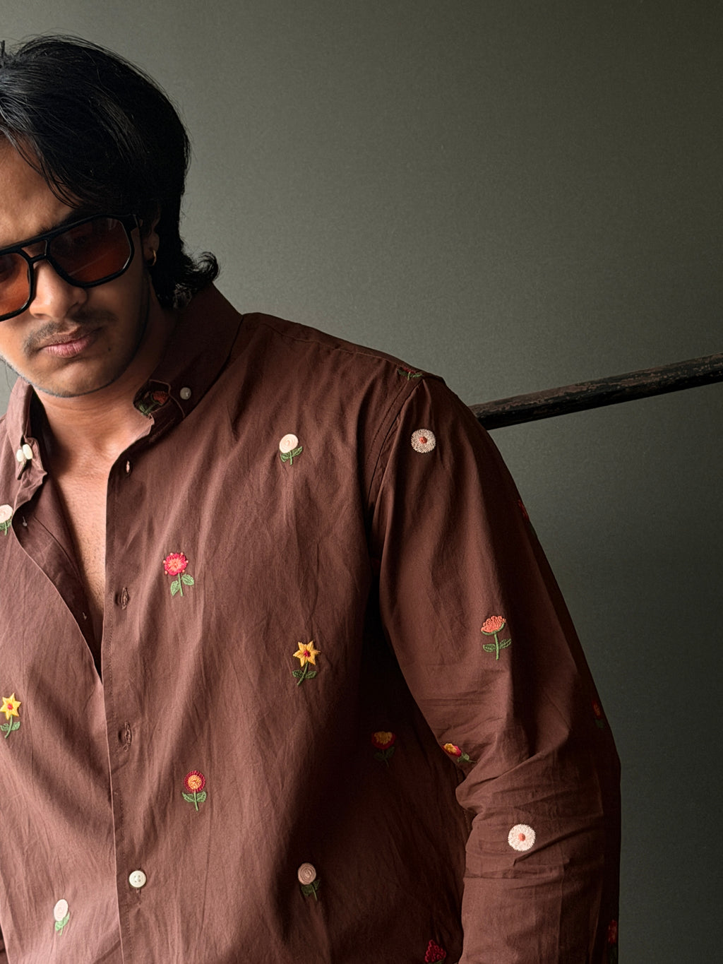 Crimsonmeadow Embroidery Fullsleeve Shirt