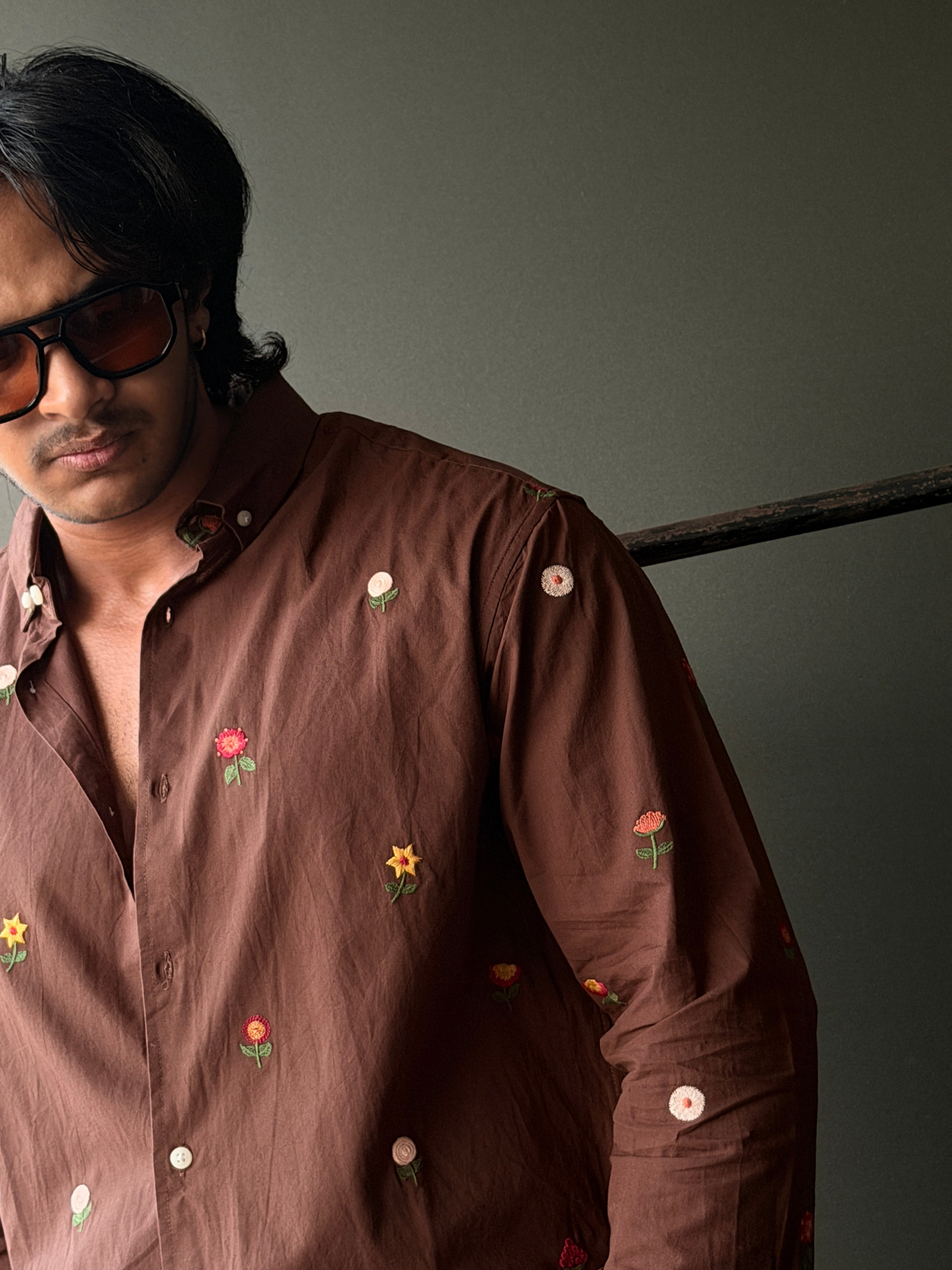 Crimsonmeadow Embroidery Fullsleeve Shirt