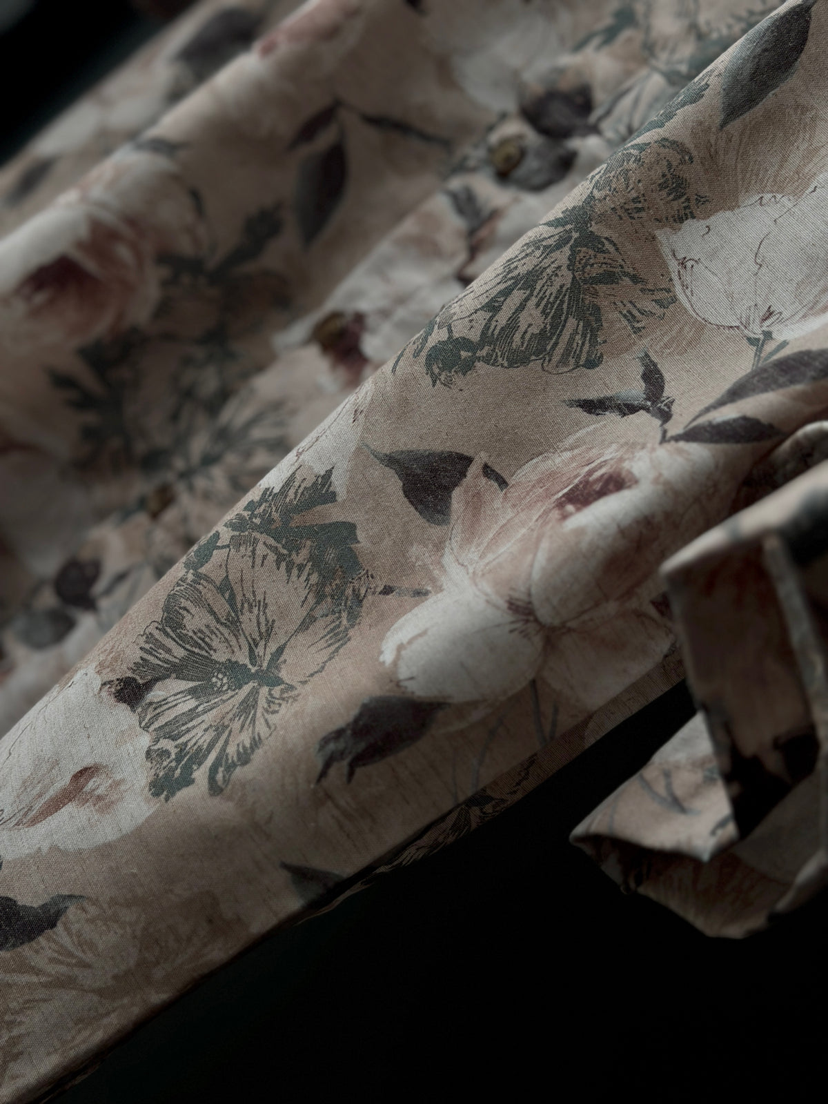 Floralprint Viscose Fivesleeve Shirt