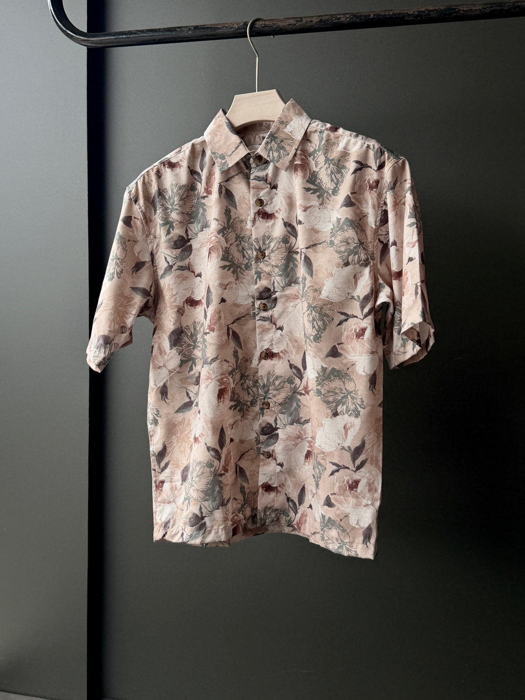 Floralprint Viscose Fivesleeve Shirt