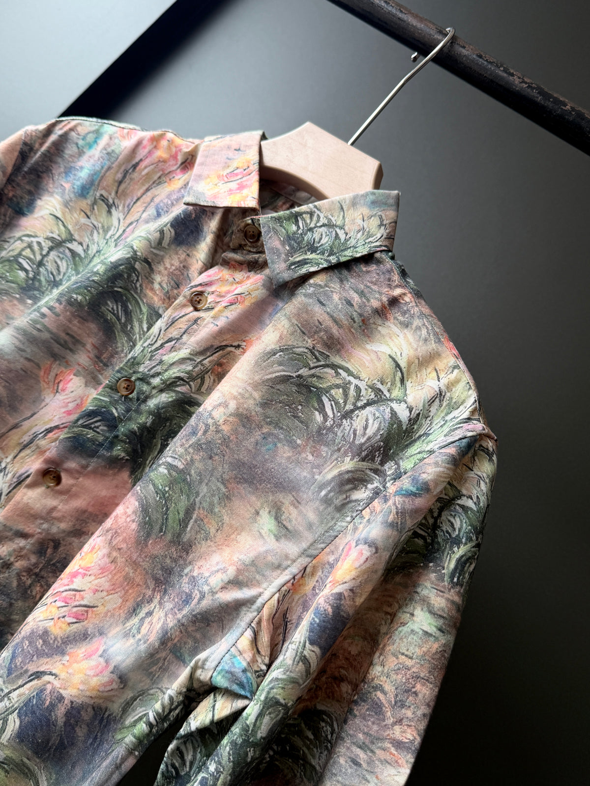 Floralprinted Relaxedfit Resort Fivesleeve Shirt