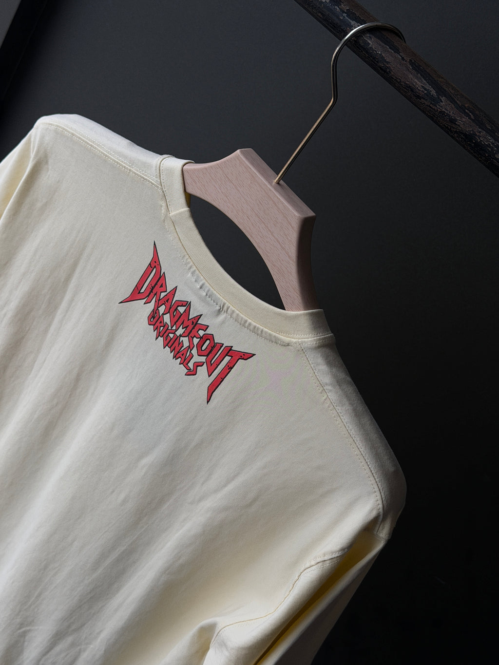 Forsaken Front Print Over Sized Fivesleeve Tshirt