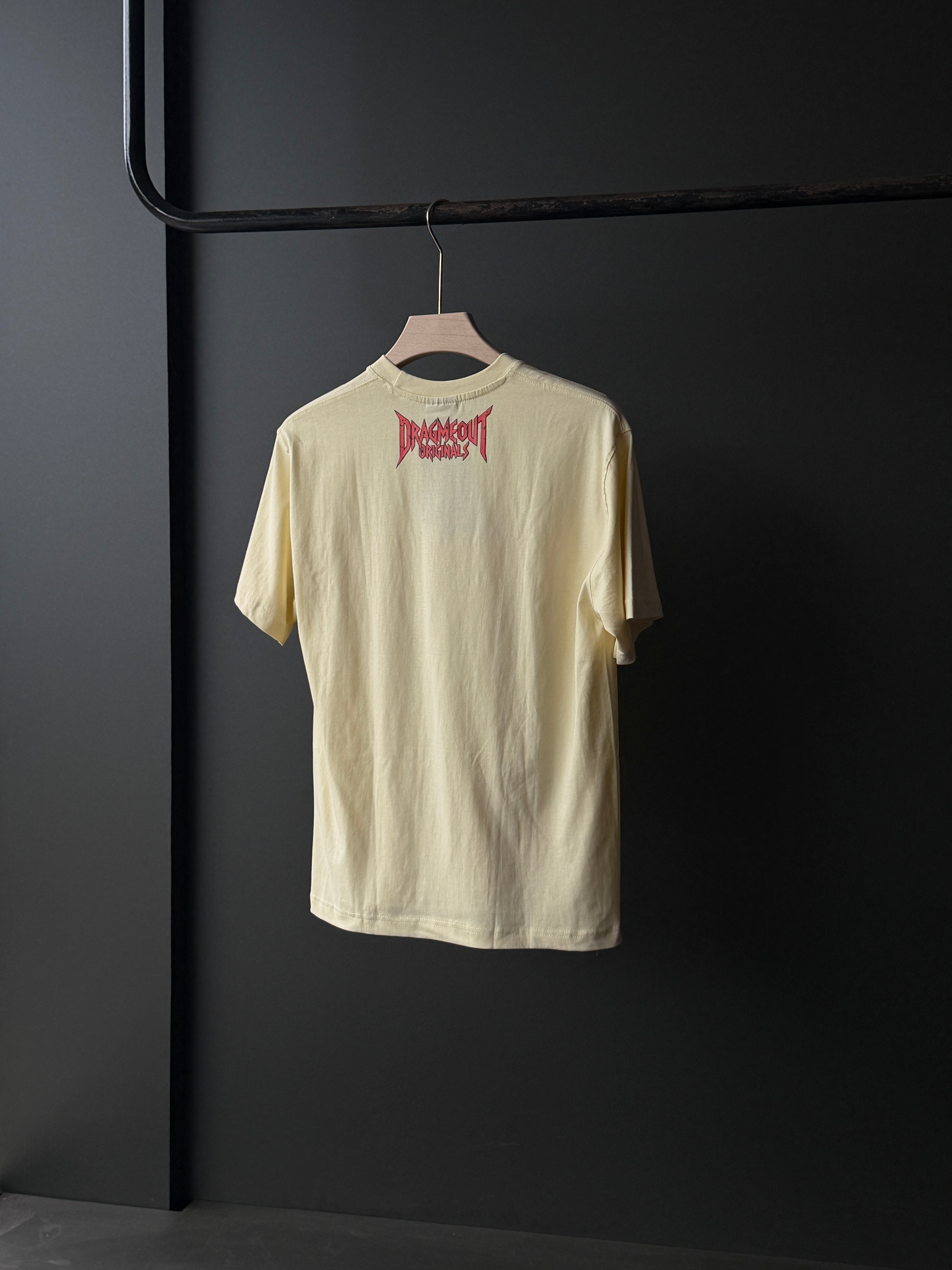 Forsaken Front Print Over Sized Fivesleeve Tshirt