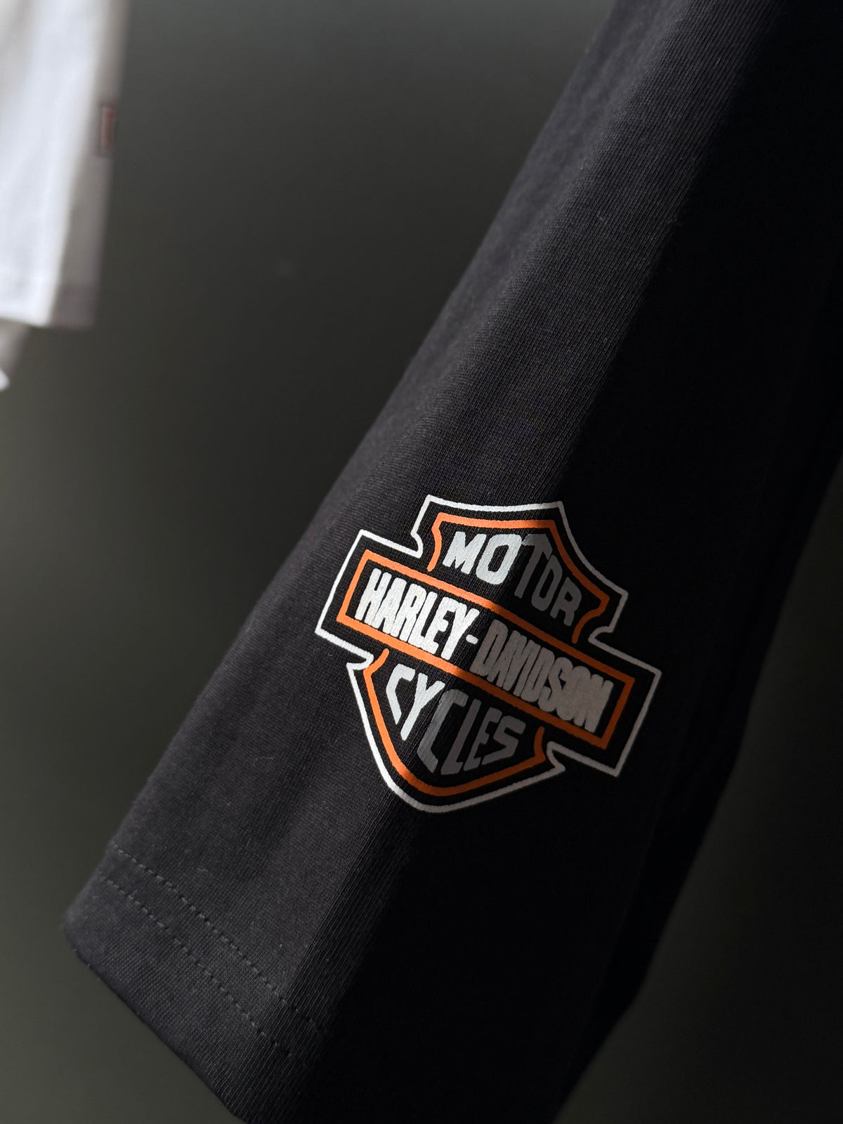 Harley Davidson Front Print Fivesleeve Tshirt
