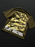 Heatculter Car Backprint Fivesleeve Tshirt