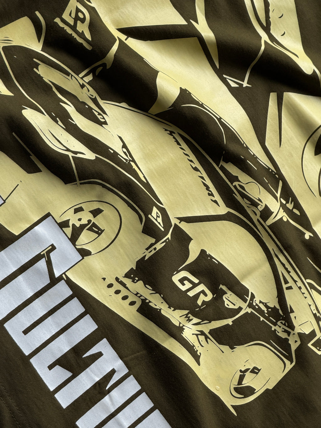 Heatculter Car Backprint Fivesleeve Tshirt