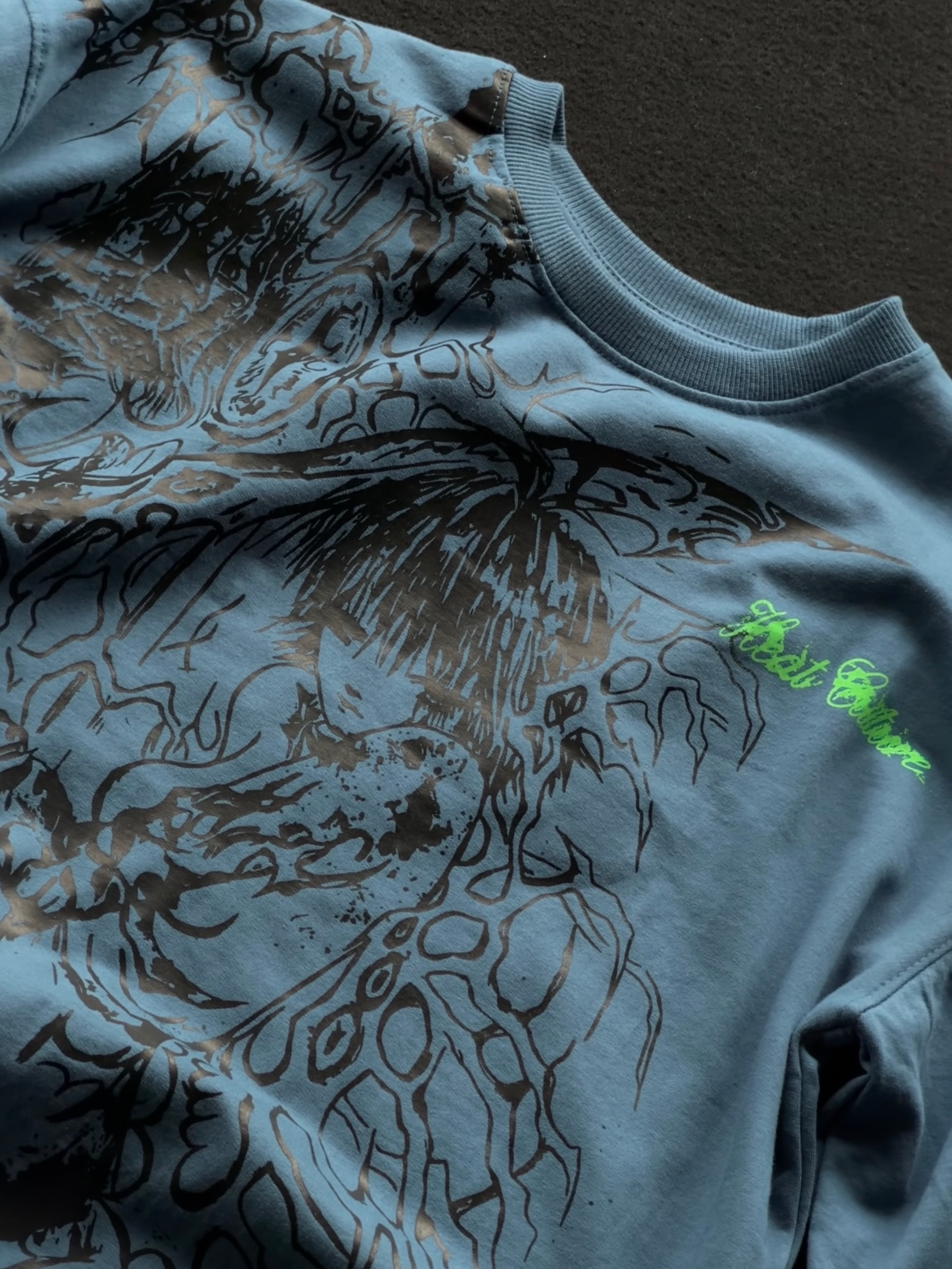 Heatculture Anime Printed Fivesleeve Tshirt