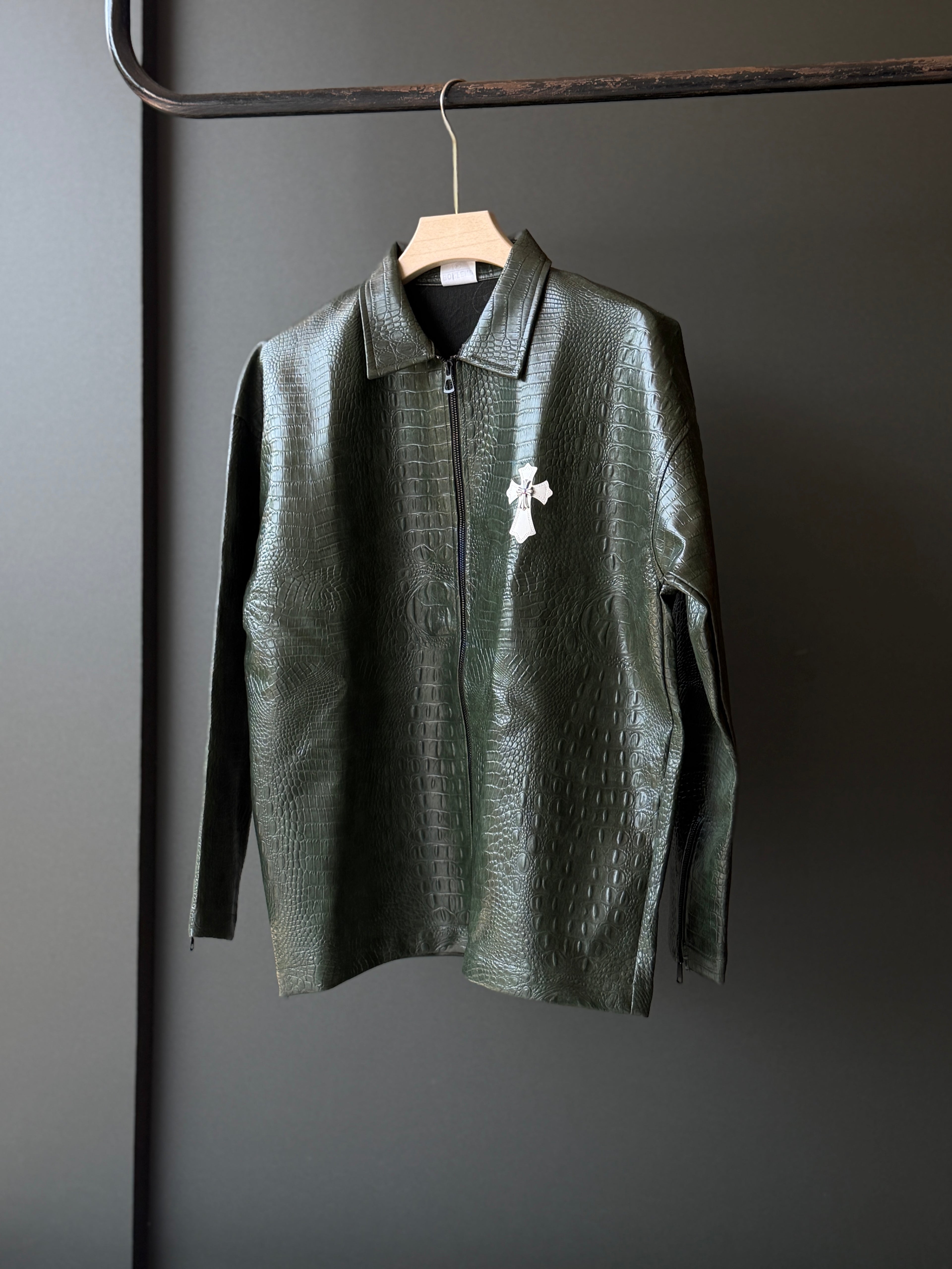 Imported Cross Lether Jacket