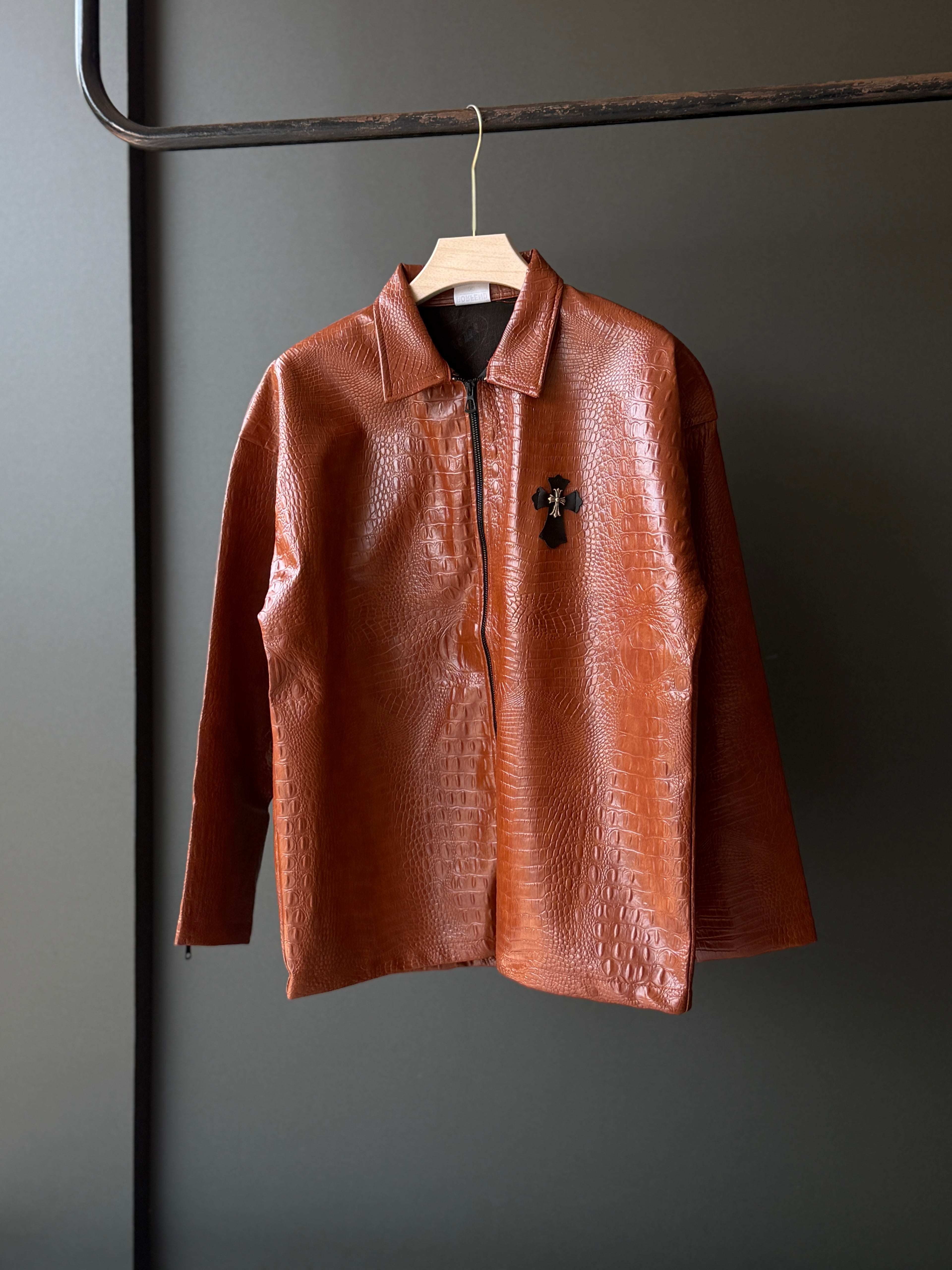 Imported Cross Lether Jacket