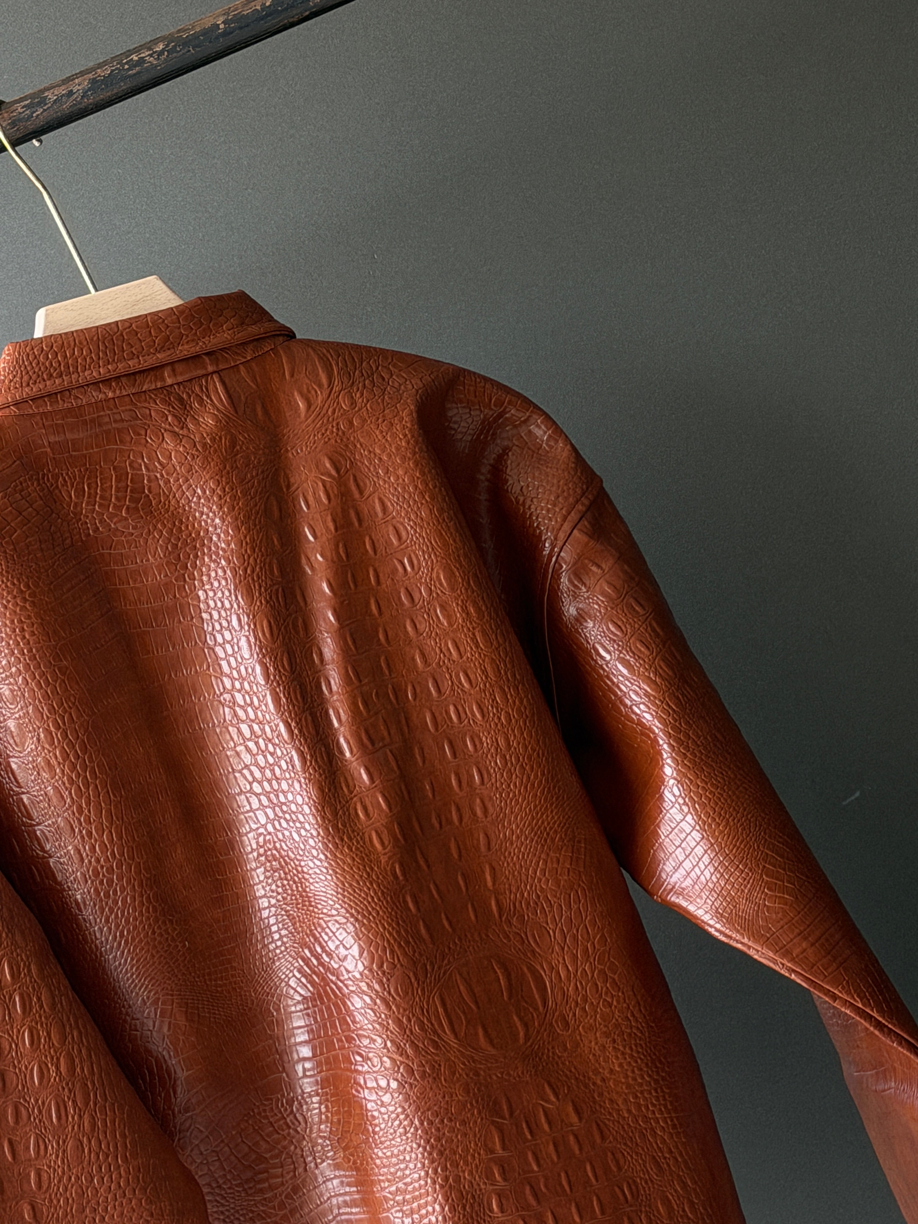 Imported Cross Lether Jacket