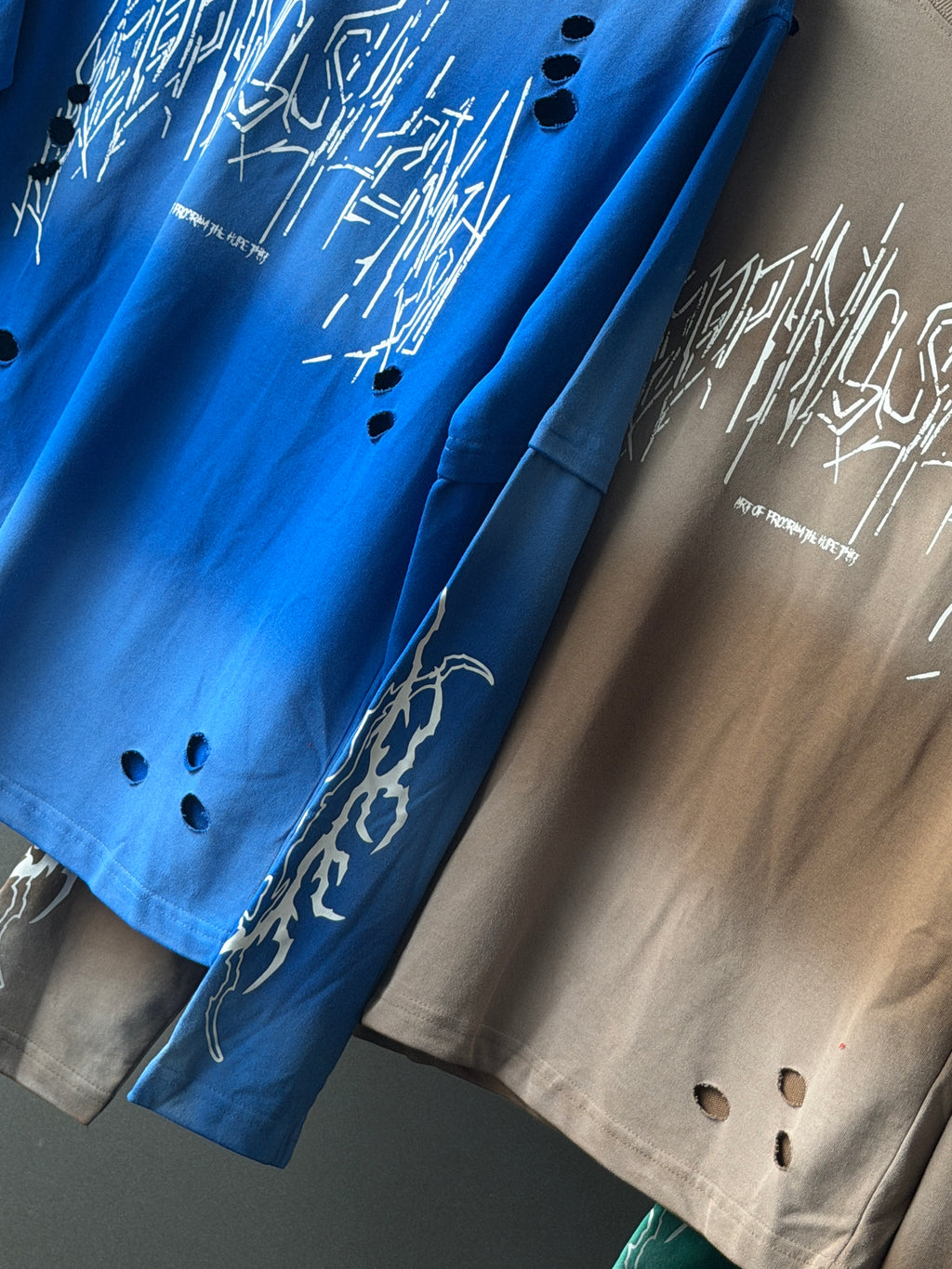 JML Acid Wash Scratchprint Fullsleeve Tshirt