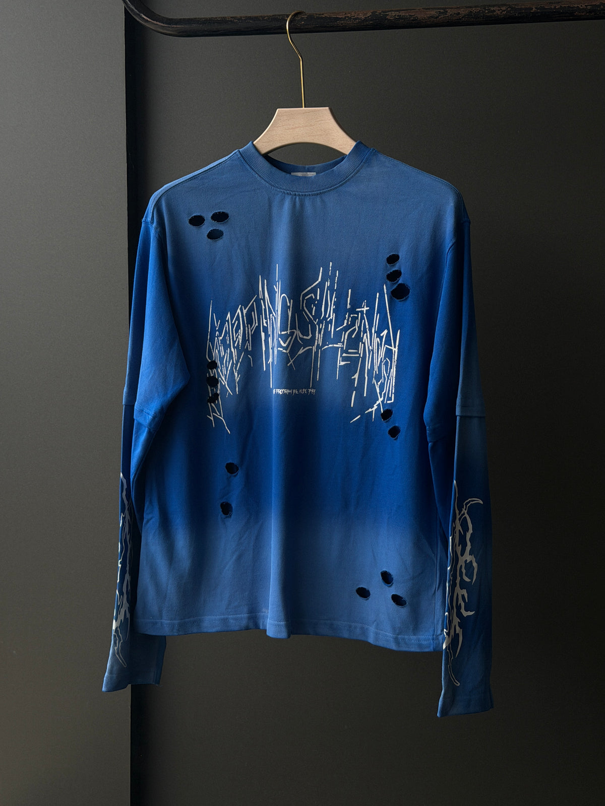 JML Acid Wash Scratchprint Fullsleeve Tshirt