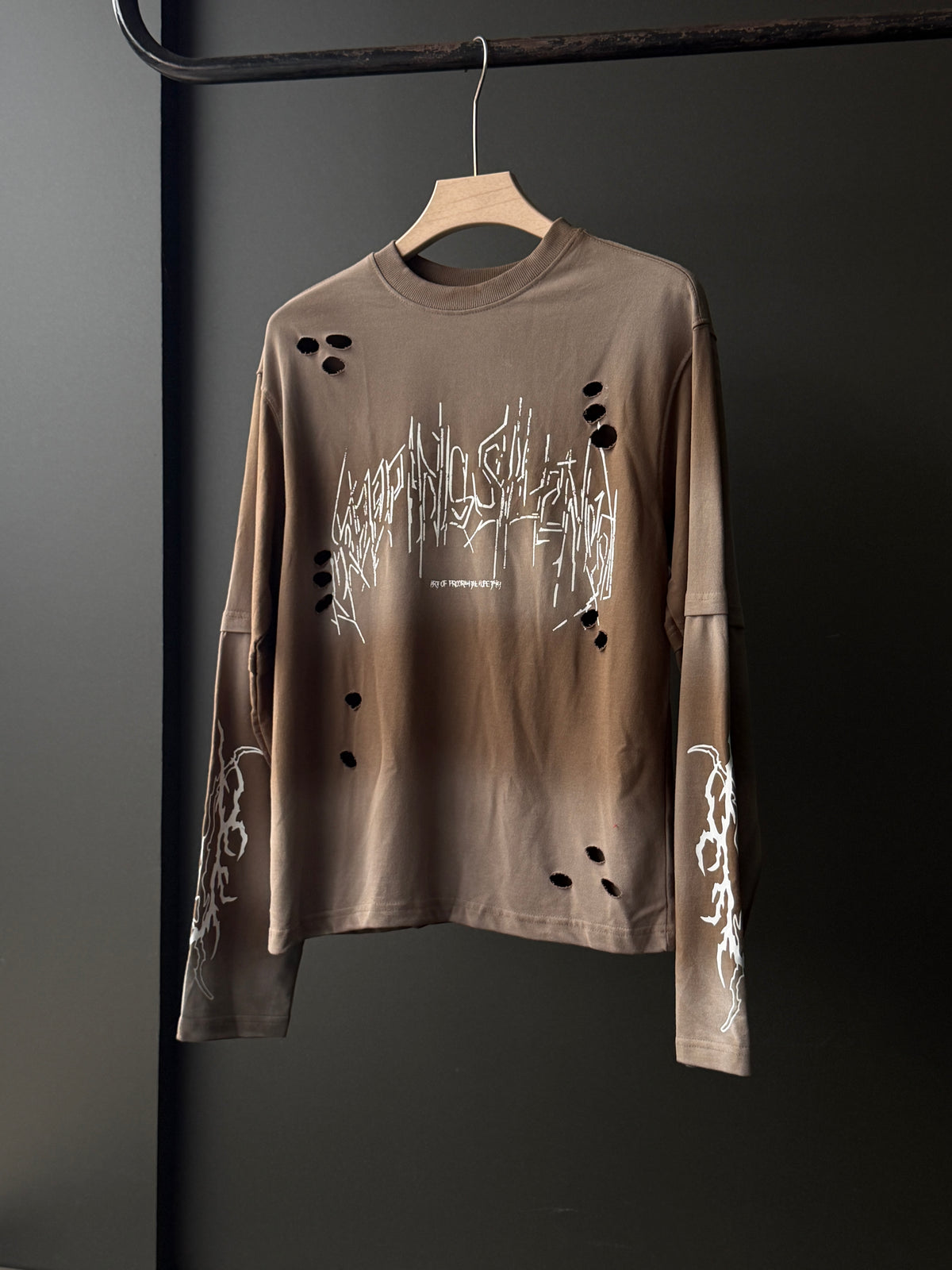 JML Acid Wash Scratchprint Fullsleeve Tshirt