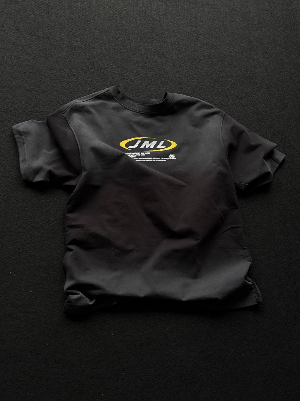 JML Frontprint Acid Wash Fivesleeve Tshirt