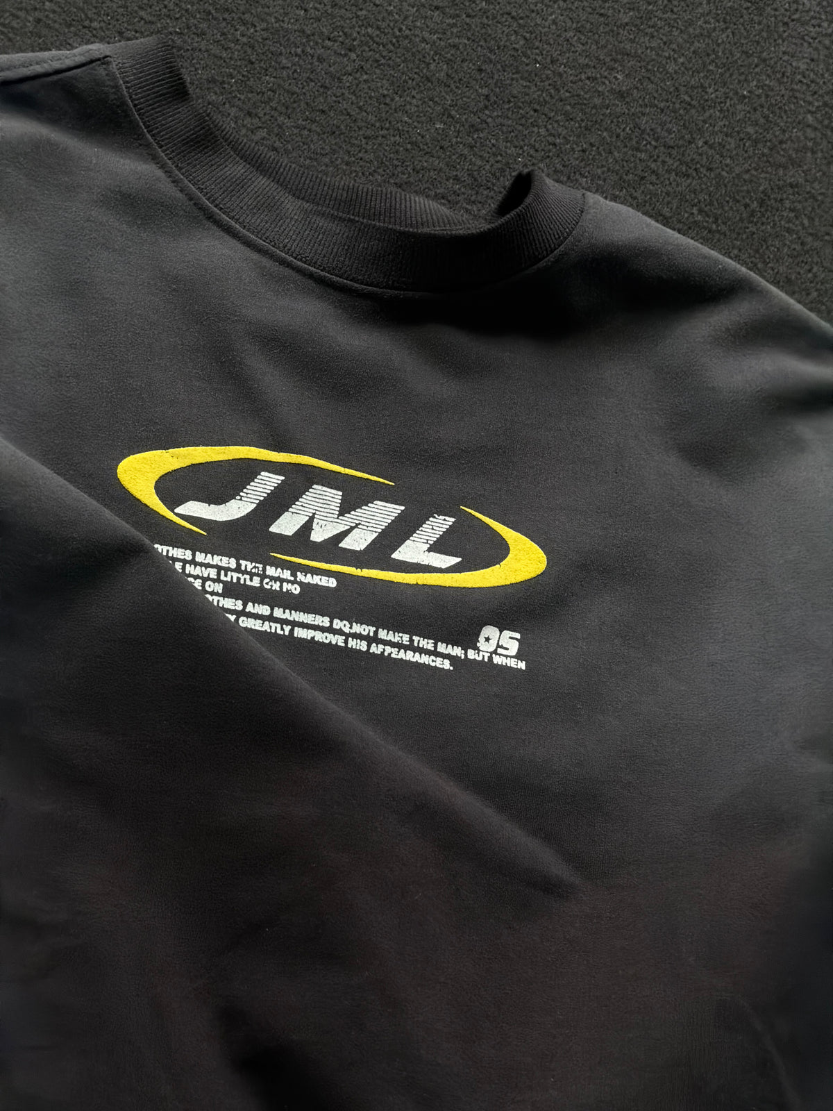 JML Frontprint Acid Wash Fivesleeve Tshirt