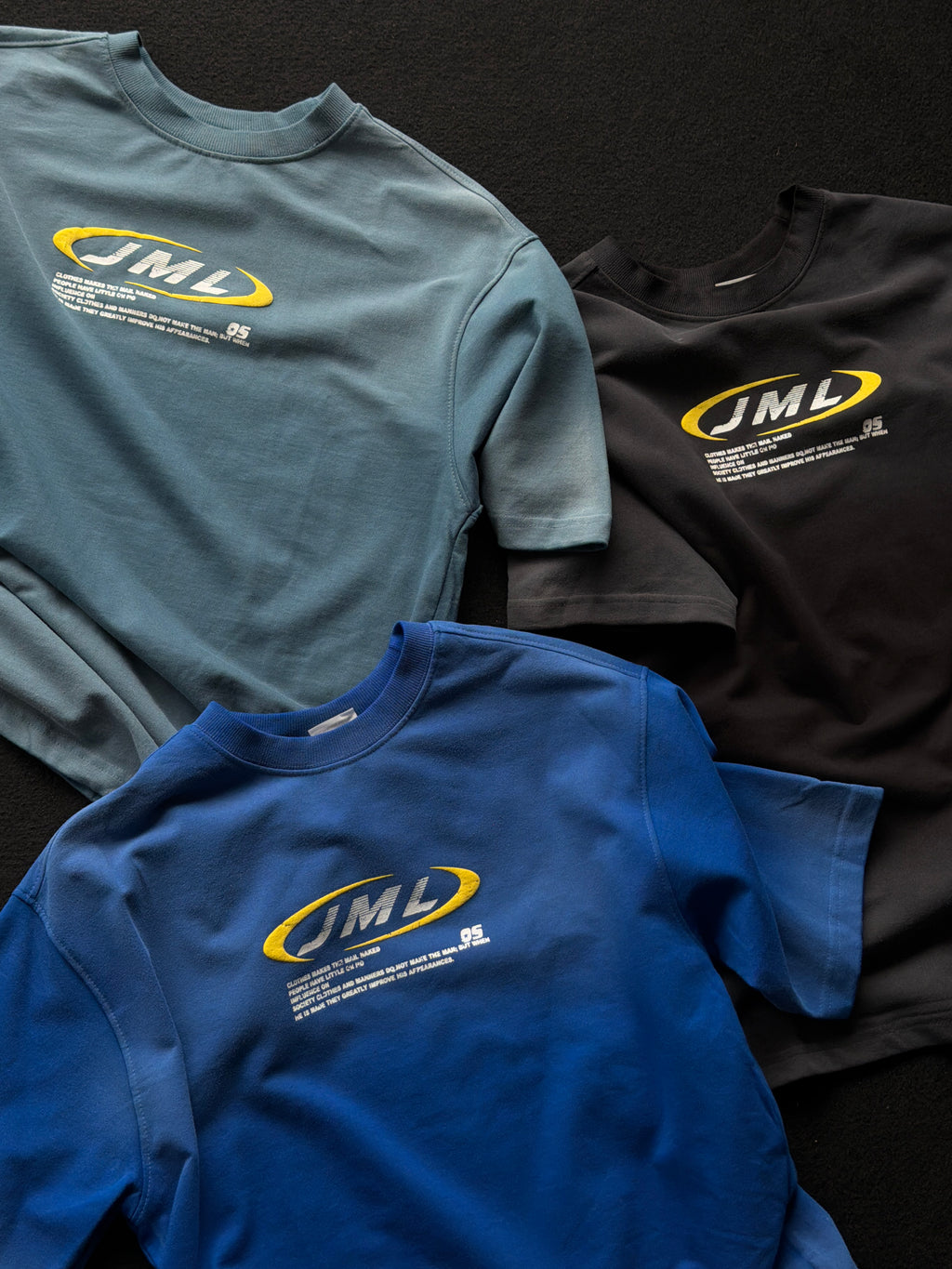 JML Frontprint Acid Wash Fivesleeve Tshirt