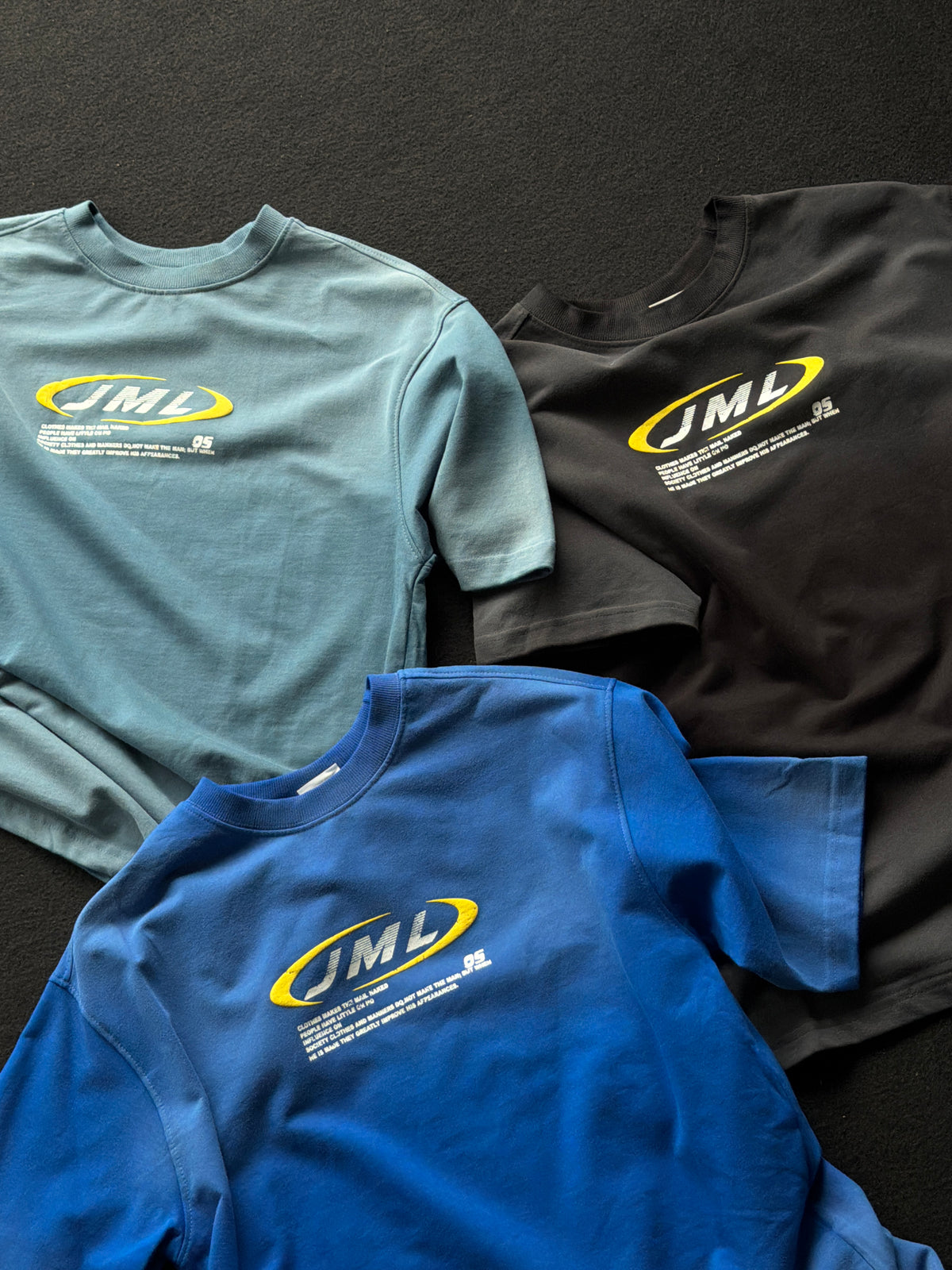 JML Frontprint Acid Wash Fivesleeve Tshirt