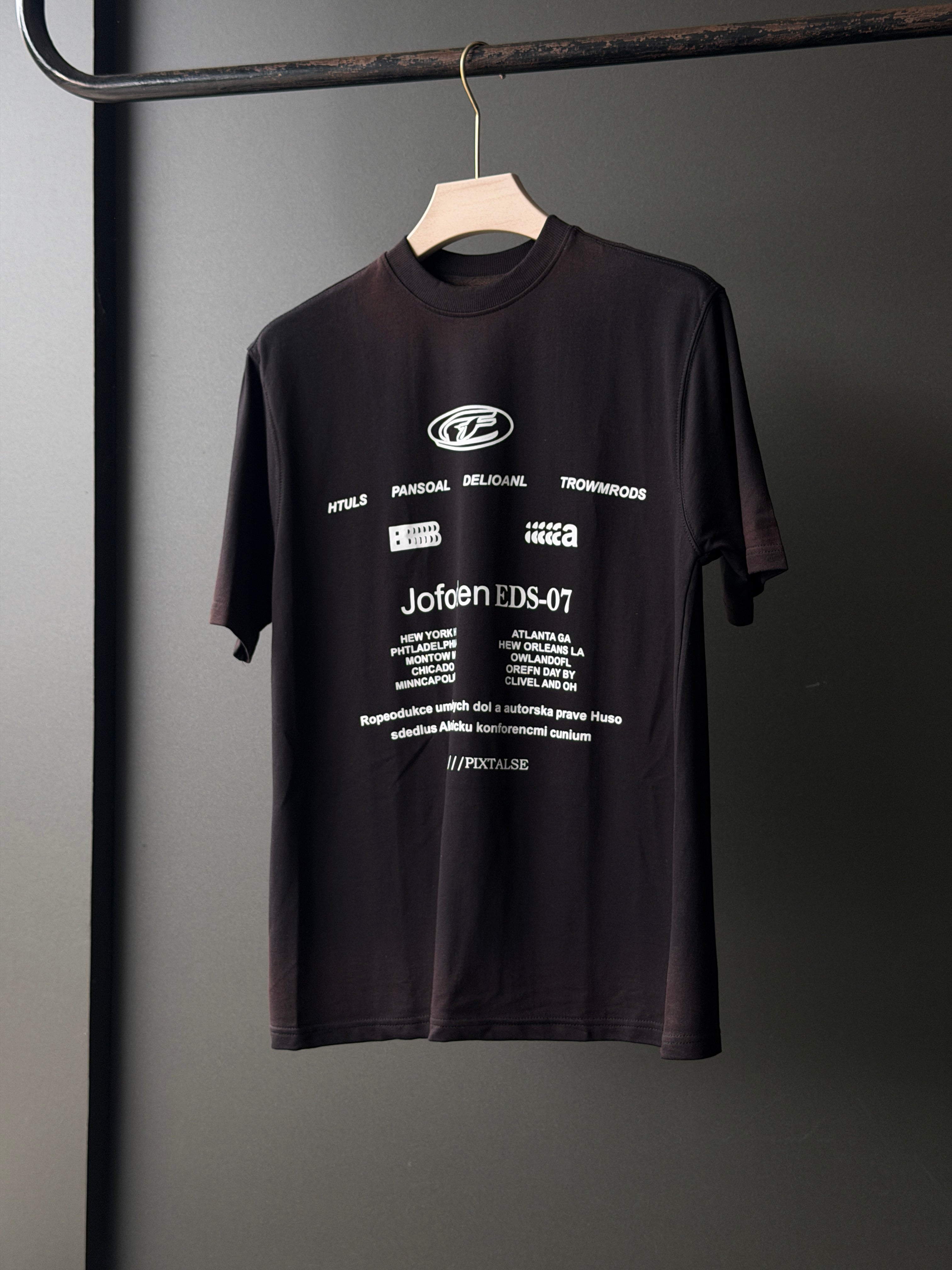 Jofoden EDS07 Front Print Acid Wash Fivesleeve Tshirt