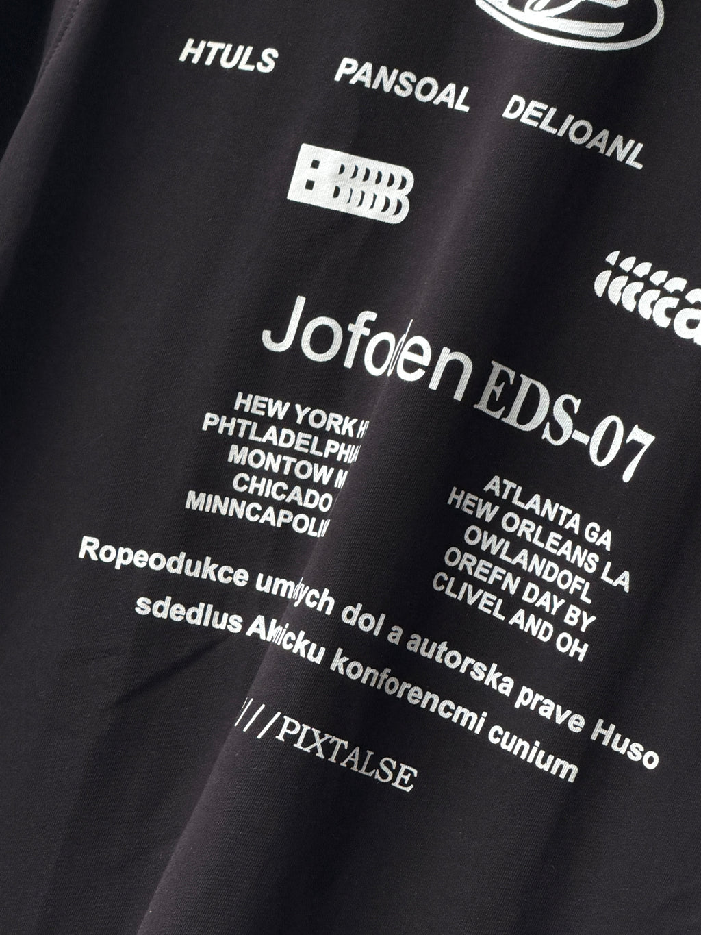 Jofoden EDS07 Front Print Acid Wash Fivesleeve Tshirt