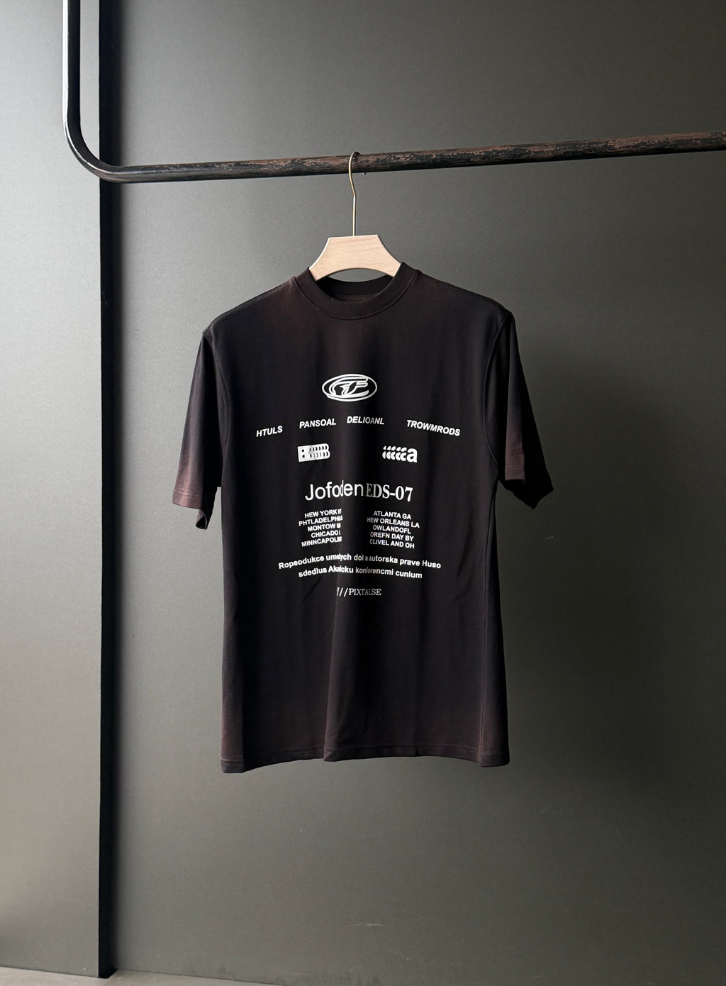Jofoden EDS07 Front Print Acid Wash Fivesleeve Tshirt